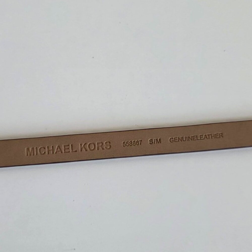 Brand New Michael Kors Skinny Leather Belt, - Picture 5 of 7
